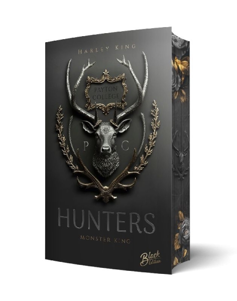 Buchcover und Innenansicht für das Buch: Hunters: Monster King | Aufwendig gestaltete Ausgabe mit Farbschnitt