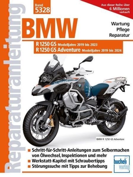 Buchcover und Innenansicht für das Buch: BMW R 1250 GS, R 1250 GS Adventure ab Modelljahr 2019