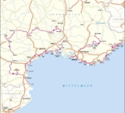 Buchcover und Innenansicht für das Buch: Südfrankreich mit dem Wohnmobil Die schönsten Routen zwischen Cotê d'Azur und den Pyrenäen  Button: inkl. Provence