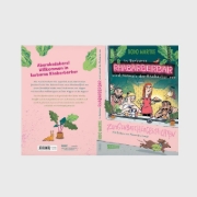 Buchcover und Innenansicht für das Buch: In Barbaras Rhabarberbar wird niemals der Rhabarber rar