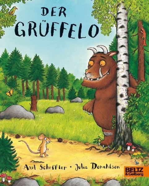 Buchcover und Innenansicht für das Buch: The Gruffalo