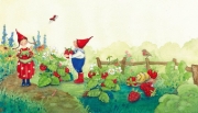 Buchcover und Innenansicht für das Buch: Pippa und Pelle im Garten