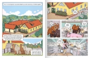 Buchcover und Innenansicht für das Buch: Abenteuer vom Rosenhof. Im Zauberwald