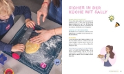Buchcover und Innenansicht für das Buch: Sallys Backen mit Kindern