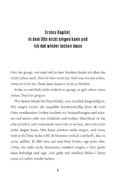 Buchcover und Innenansicht für das Buch: Mein Freund Otto, das wilde Leben und ich