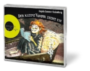 Buchcover und Innenansicht für das Buch: Der kleine Vampir zieht um