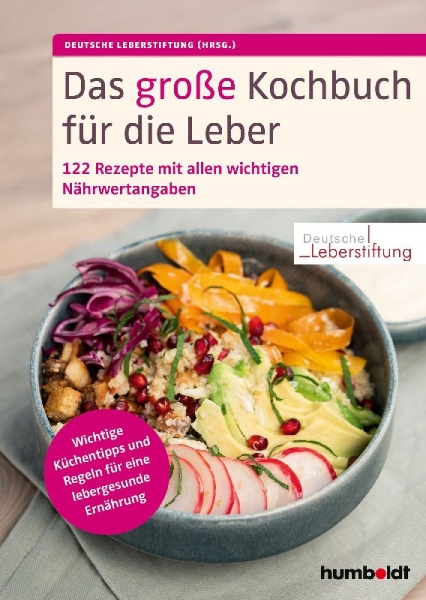 Buchcover und Innenansicht für das Buch: Das große Kochbuch für die Leber