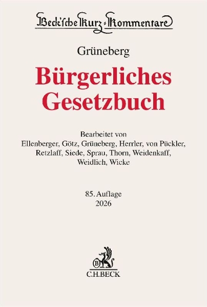 Buchcover und Innenansicht für das Buch: Bürgerliches Gesetzbuch. BGB