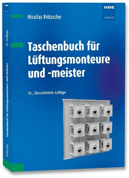 Buchcover und Innenansicht für das Buch: Taschenbuch für Lüftungsmonteure und -meister
