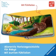 Buchcover und Innenansicht für das Buch: Mein liebstes Vorlese-Fühlbuch - Das kleine Küken