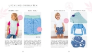 Buchcover und Innenansicht für das Buch: Einfach nachhaltig nähen - Babys & Kids