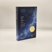 Buchcover und Innenansicht für das Buch: Und die Welt, sie fliegt hoch