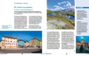 Buchcover und Innenansicht für das Buch: Roadtrips Alpen