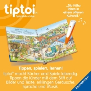 Buchcover und Innenansicht für das Buch: tiptoi® Wieso? Weshalb? Warum? Auf dem Bauernhof