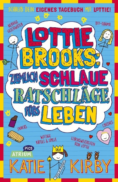 Buchcover und Innenansicht für das Buch: Lottie Brooks: Ziemlich schlaue Ratschläge fürs Leben