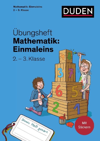 Buchcover und Innenansicht für das Buch: Übungsheft Mathematik - Einmaleins 2./3. Klasse
