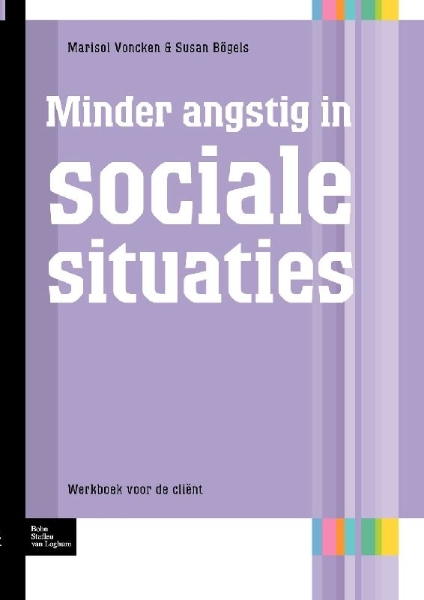 Buchcover und Innenansicht für das Buch: Minder angstig in sociale situaties
