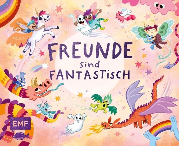 Buchcover und Innenansicht für das Buch: Freunde sind fantastisch! - Das Freundebuch