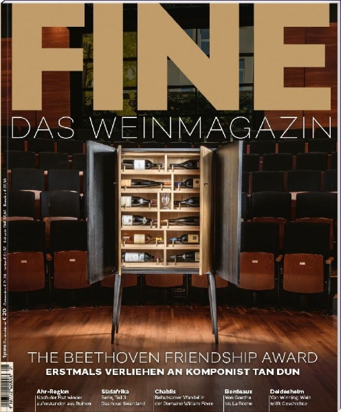 Buchcover und Innenansicht für das Buch: FINE Das Weinmagazin 01/2026