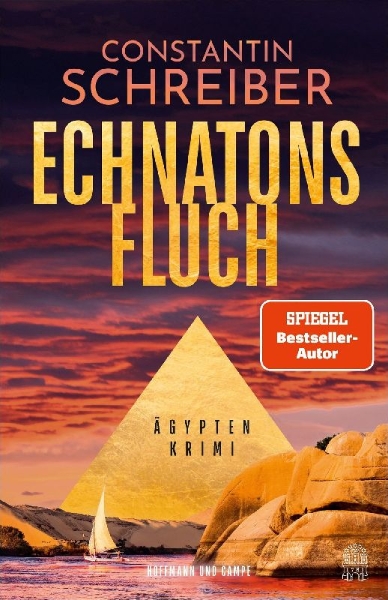 Buchcover und Innenansicht für das Buch: Echnatons Fluch
