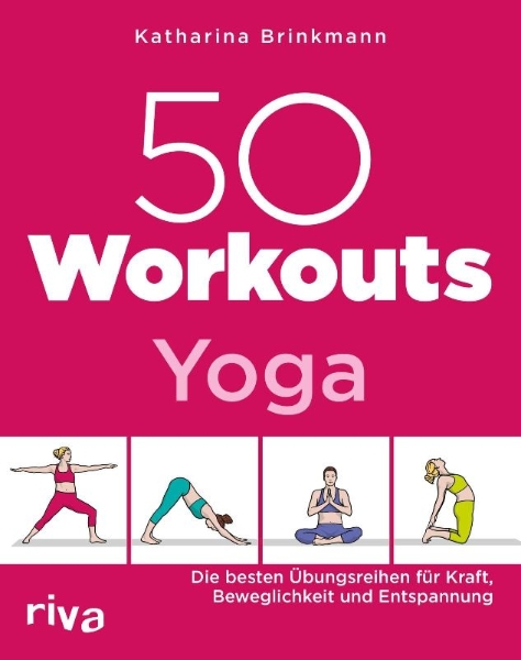 Buchcover und Innenansicht für das Buch: 50 Workouts - Yoga