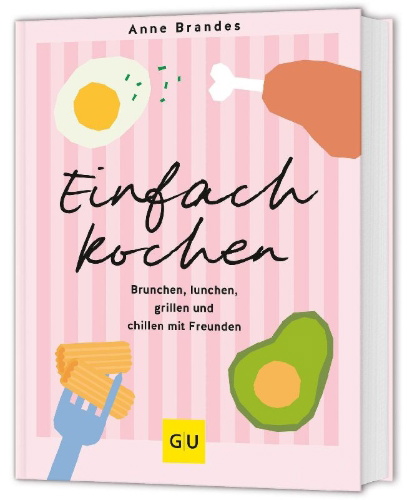 Buchcover und Innenansicht für das Buch: Einfach kochen