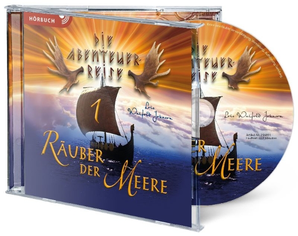 Buchcover und Innenansicht für das Buch: Abenteuerreise 1: Räuber der Meere (Hörbuch [MP3])