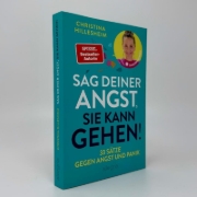 Buchcover und Innenansicht für das Buch: Sag deiner Angst, sie kann gehen!