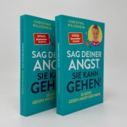 Buchcover und Innenansicht für das Buch: Sag deiner Angst, sie kann gehen!
