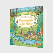 Buchcover und Innenansicht für das Buch: Wimmelspaß in der Natur