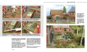 Buchcover und Innenansicht für das Buch: Modellbahnbau in Perfektion: Landwirtschaft und Bauernhöfe