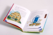 Buchcover und Innenansicht für das Buch: Die Weltreligionen - Kindern erklärt