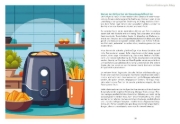 Buchcover und Innenansicht für das Buch: Airfryer Balance - Genussvoll essen trotz Diabetes