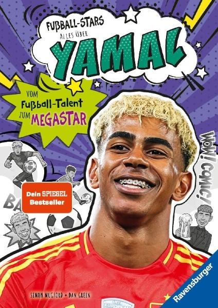 Buchcover und Innenansicht für das Buch: Football Superstars. Yamal Rules