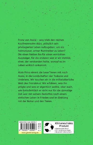 Buchcover und Innenansicht für das Buch: Franz von Assisi
