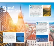 Buchcover und Innenansicht für das Buch: ADAC Reiseführer Wien