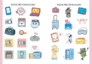 Buchcover und Innenansicht für das Buch: Kawaii Stickerbuch - Band 1