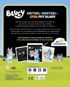 Buchcover und Innenansicht für das Buch: Bluey Mein Kritzel-Kratzel-Block