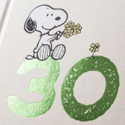 Buchcover und Innenansicht für das Buch: Peanuts Geschenkbuch: Happy Birthday zum 30. Geburtstag