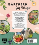 Buchcover und Innenansicht für das Buch: Keine Zeit zu gärtnern - Balkonglück mit wenig Aufwand
