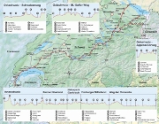 Buchcover und Innenansicht für das Buch: Schweiz: Jakobsweg vom Bodensee zum Genfersee