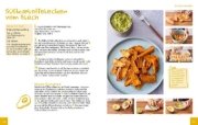 Buchcover und Innenansicht für das Buch: Das Dr. Oetker Schulkochbuch für Kinder