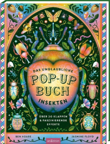 Buchcover und Innenansicht für das Buch: Das unglaubliche Pop-up-Buch - Insekten