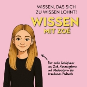 Buchcover und Innenansicht für das Buch: Wissen mit Zoé: Schulplaner 2026/2027