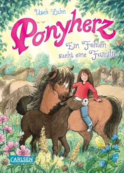 Buchcover und Innenansicht für das Buch: Ponyherz 24: Ein Fohlen sucht eine Familie