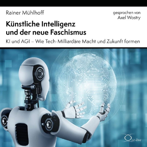 Buchcover und Innenansicht für das Buch: Künstliche Intelligenz und der neue Faschismus