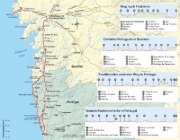 Buchcover und Innenansicht für das Buch: Portugal Spanien: Jakobsweg Caminho Português von Porto nach Santiago und Finisterre