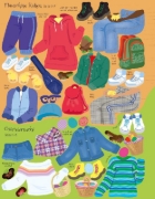 Buchcover und Innenansicht für das Buch: Mein Anziehpuppen-Stickerbuch: Ostern