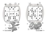 Buchcover und Innenansicht für das Buch: Puzzle Arcade: Sudoku for Kids