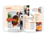 Buchcover und Innenansicht für das Buch: monsieur cuisine by ZauberMix - Express-Rezepte